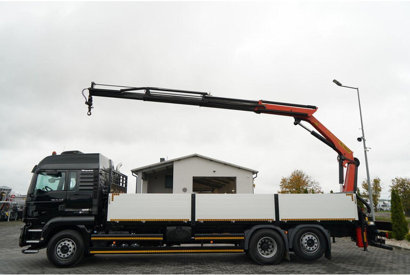 MAN TGS 26.440 / 6X2 / SKRZYNIOWY 7,5 M / OŚ PODNOSZONA + HDS PALFI - Camión caja abierta, Camión grúa: foto 5 MAN TGS 26.440 / 6X2 / SKRZYNIOWY 7,5 M / OŚ PODNOSZONA + HDS PALFI - Camión caja abierta, Camión grúa: foto 5