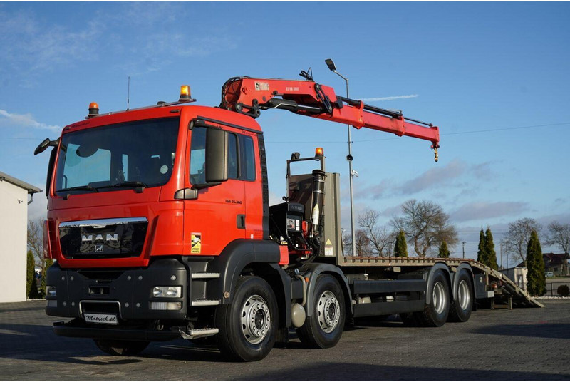 MAN TGS 35.360 / 8x2-4 / LAWETA + HDS HIAB 166 E-2 / 4 OSIOWY / NAJ - Grua de remolque autos: foto 1 MAN TGS 35.360 / 8x2-4 / LAWETA + HDS HIAB 166 E-2 / 4 OSIOWY / NAJ - Grua de remolque autos: foto 1