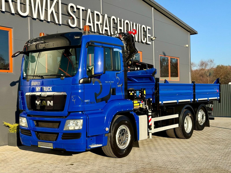 MAN TGS TGX TGL 26.360 Wywrotka 3S + HDS HMF // 4 x wusyw 12,6 m - Camión volquete, Camión grúa: foto 1 MAN TGS TGX TGL 26.360 Wywrotka 3S + HDS HMF // 4 x wusyw 12,6 m - Camión volquete, Camión grúa: foto 1