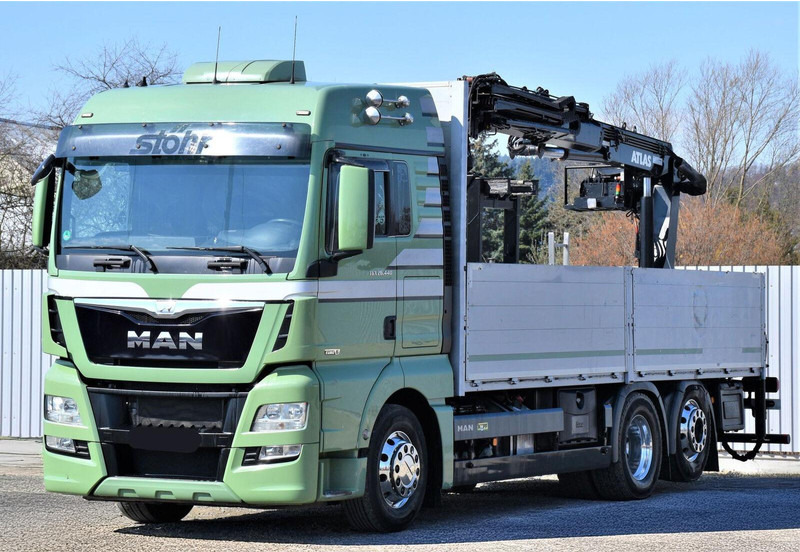 MAN TGX 26.440 Pritsche 6,60 m* ATLAS 125.2V-A12VB - Camión caja abierta, Camión grúa: foto 4 MAN TGX 26.440 Pritsche 6,60 m* ATLAS 125.2V-A12VB - Camión caja abierta, Camión grúa: foto 4