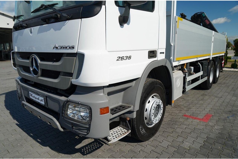 Camión caja abierta, Camión grúa Mercedes-Benz ACTROS 2636 / 6x4 / SKRZYNIOWY 6,5 M + HDS HIAB / MOCNA PODŁOGA: foto 15