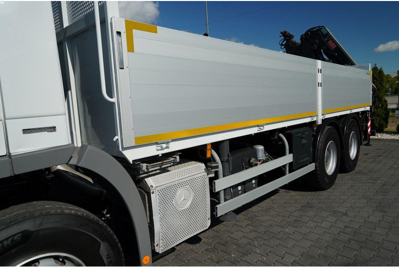 Camión caja abierta, Camión grúa Mercedes-Benz ACTROS 2636 / 6x4 / SKRZYNIOWY 6,5 M + HDS HIAB / MOCNA PODŁOGA: foto 16
