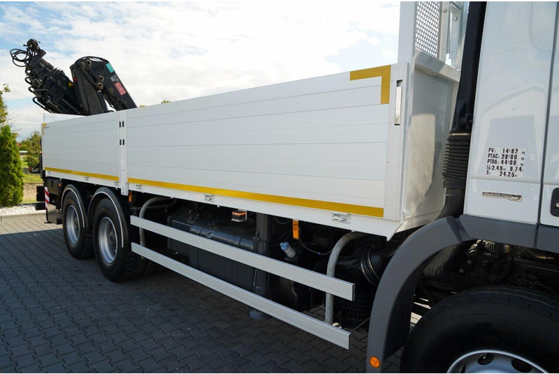 Camión caja abierta, Camión grúa Mercedes-Benz ACTROS 2636 / 6x4 / SKRZYNIOWY 6,5 M + HDS HIAB / MOCNA PODŁOGA: foto 20
