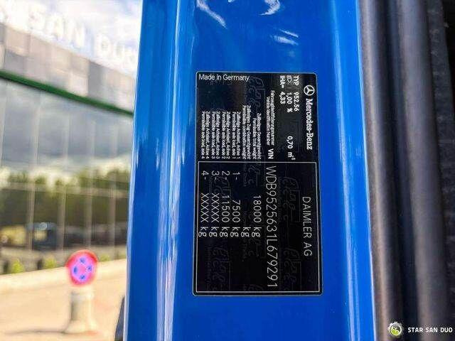 Camión volquete, Camión grúa Mercedes-Benz AXOR 1833 4x4 Palfinger PK 22002 EH Crane Winch: foto 19
