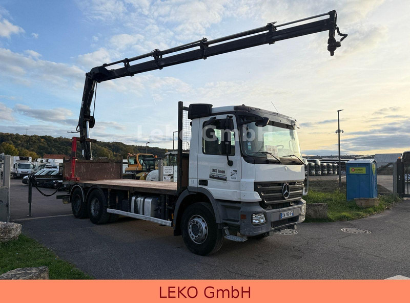 Camión caja abierta, Camión grúa Mercedes-Benz Actros 2636-Plateau Hiab Krahn: foto 7