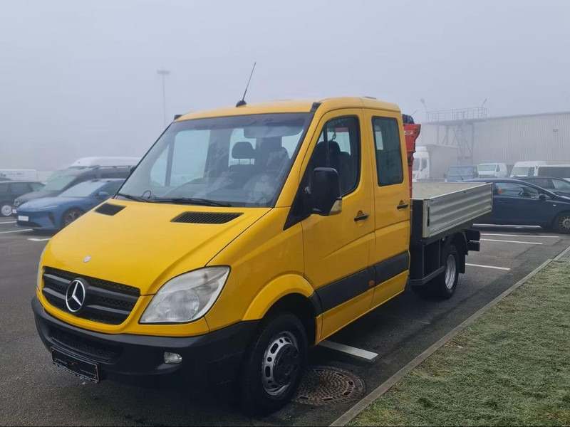 Mercedes-Benz Sprinter 519 CDI Doka - Flatbed truck + crane - Camión caja abierta, Camión grúa: foto 1 Mercedes-Benz Sprinter 519 CDI Doka - Flatbed truck + crane - Camión caja abierta, Camión grúa: foto 1