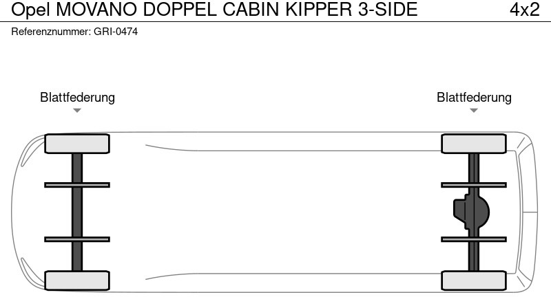 Furgoneta basculante Opel Movano DOPPEL CABIN KIPPER 3-SIDE: foto 18 Furgoneta basculante Opel Movano DOPPEL CABIN KIPPER 3-SIDE: foto 18