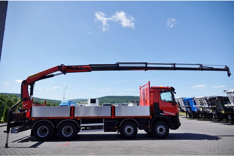 Renault C 430 / 8x4 / SKRZYNIOWY 7 M + HDS PALFINGER PK 2300-EH / WYSÓW - Camión caja abierta, Camión grúa: foto 5 Renault C 430 / 8x4 / SKRZYNIOWY 7 M + HDS PALFINGER PK 2300-EH / WYSÓW - Camión caja abierta, Camión grúa: foto 5