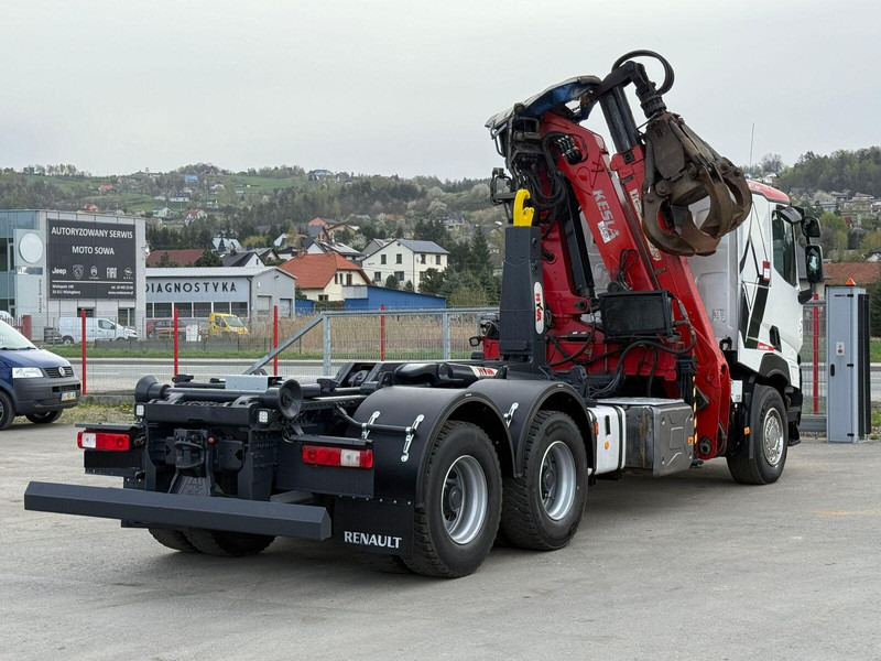 Camión multibasculante, Camión grúa Renault C520 * ABROLLKIPPER 4,80 m * KESLA * 6x4!: foto 6