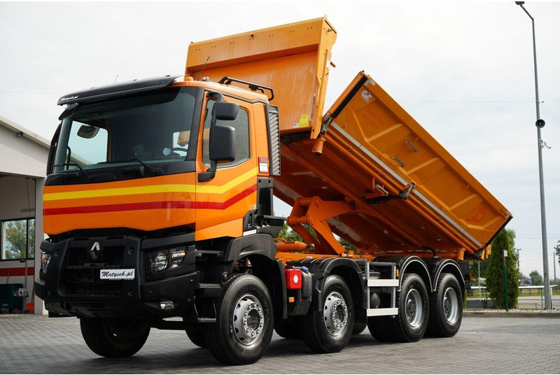 Renault K 480 / 8x4 / WYWROTKA DWUSTRONNA / HYDROBURTA / KLAPODRZWI  / S - Camión volquete: foto 1 Renault K 480 / 8x4 / WYWROTKA DWUSTRONNA / HYDROBURTA / KLAPODRZWI  / S - Camión volquete: foto 1