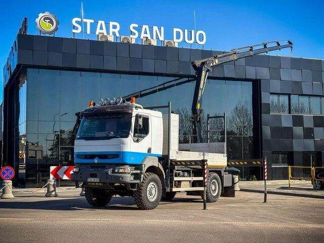 Renault KERAX 270 4x4 PALFINGER PK 16502 CRANE WINCH - Camión caja abierta, Camión grúa: foto 1 Renault KERAX 270 4x4 PALFINGER PK 16502 CRANE WINCH - Camión caja abierta, Camión grúa: foto 1