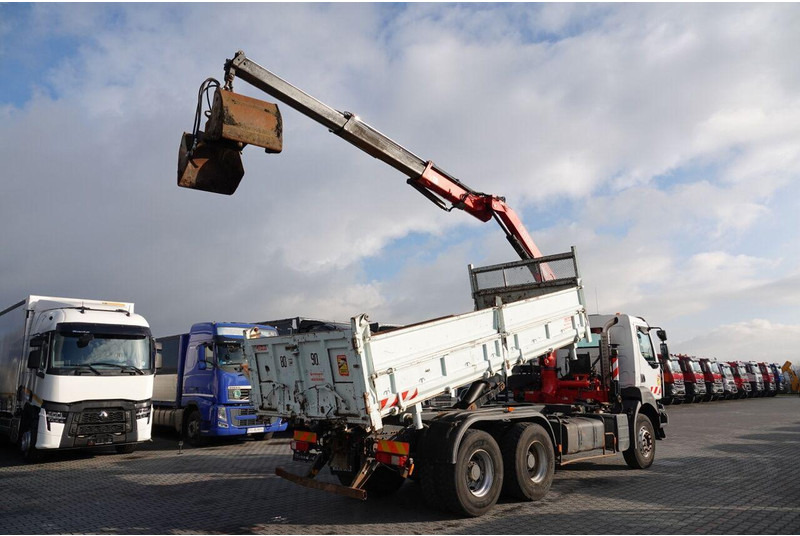 Renault KERAX 410 / 6x4 / WYWROTKA + HDS FASSI F150 / HYDROBURTA / BORDM - Camión volquete, Camión grúa: foto 5 Renault KERAX 410 / 6x4 / WYWROTKA + HDS FASSI F150 / HYDROBURTA / BORDM - Camión volquete, Camión grúa: foto 5