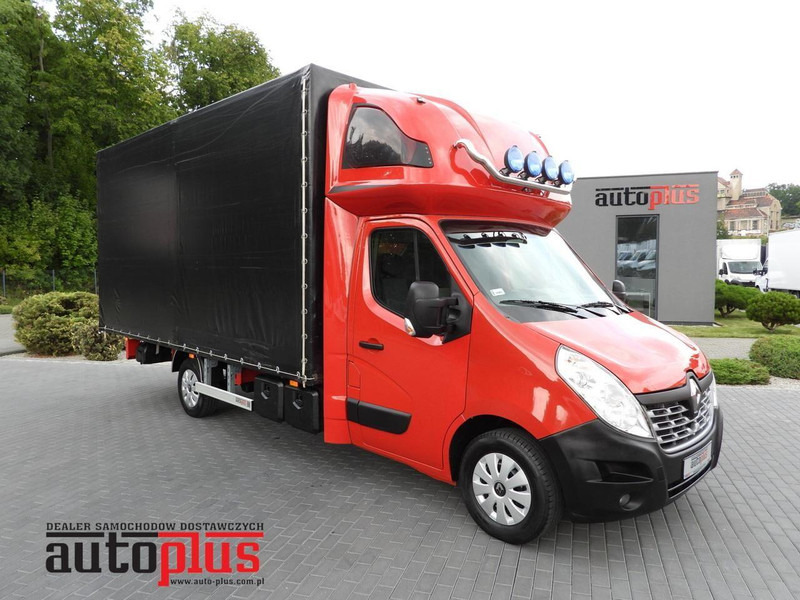 Renault MASTER PLANDEKA 10 PALET WEBASTO TEMPOMAT PNEUMATYKA KLIMATYZACJ - Furgoneta con lona: foto 1 Renault MASTER PLANDEKA 10 PALET WEBASTO TEMPOMAT PNEUMATYKA KLIMATYZACJ - Furgoneta con lona: foto 1