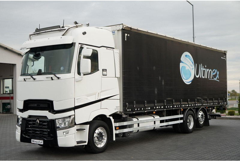 Renault T 440 / 6X2 / SOLÓWKA / FIRANKA 9.5 M / I-PARK COOL / WINDA / AL - Camión lona: foto 1 Renault T 440 / 6X2 / SOLÓWKA / FIRANKA 9.5 M / I-PARK COOL / WINDA / AL - Camión lona: foto 1