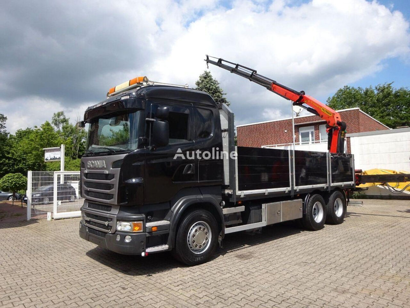 Scania R620 V8 6x2 Flatbed + Palfinger Crane PK 22002 EH - Camión caja abierta, Camión grúa: foto 3 Scania R620 V8 6x2 Flatbed + Palfinger Crane PK 22002 EH - Camión caja abierta, Camión grúa: foto 3