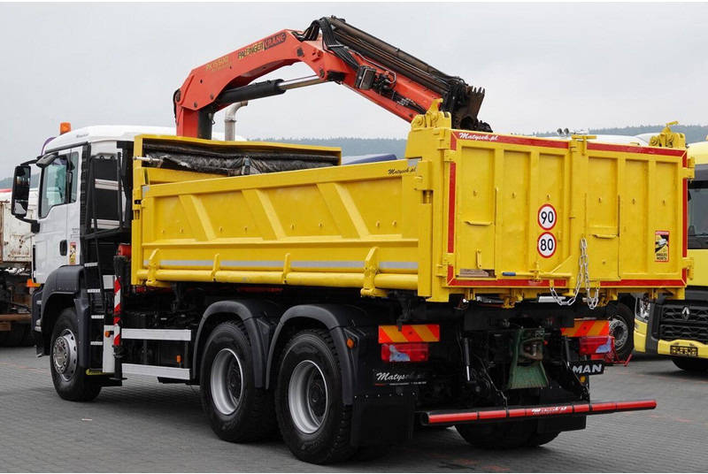 Camión volquete, Camión grúa Scania TGS 33.360 / 6x4 / WYWROTKA + HDS PALFINGER PK 15 500 wysów 10m: foto 14