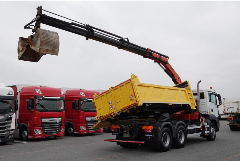 Camión volquete, Camión grúa Scania TGS 33.360 / 6x4 / WYWROTKA + HDS PALFINGER PK 15 500 wysów 10m: foto 9