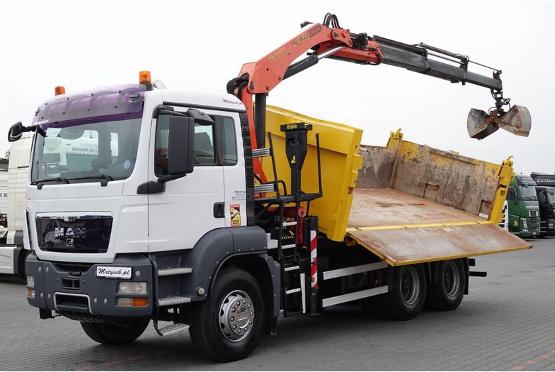 Camión volquete, Camión grúa Scania TGS 33.360 / 6x4 / WYWROTKA + HDS PALFINGER PK 15 500 wysów 10m: foto 6