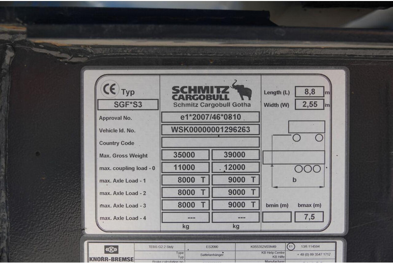 Semirremolque volquete Schmitz Cargobull WYWROTKA 28 M3 / ALUMINIOWA / OŚ PODNOSZONA: foto 19 Semirremolque volquete Schmitz Cargobull WYWROTKA 28 M3 / ALUMINIOWA / OŚ PODNOSZONA: foto 19