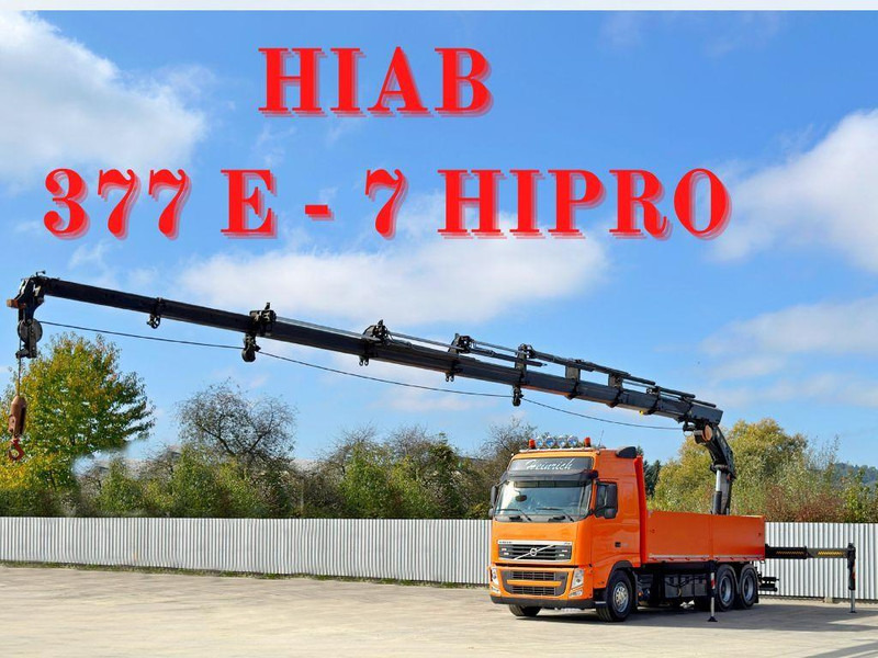 Volvo FH 460 * HIAB 377 E - 7 HIPRO + FUNK * 6x4 - Camión caja abierta, Camión grúa: foto 1 Volvo FH 460 * HIAB 377 E - 7 HIPRO + FUNK * 6x4 - Camión caja abierta, Camión grúa: foto 1