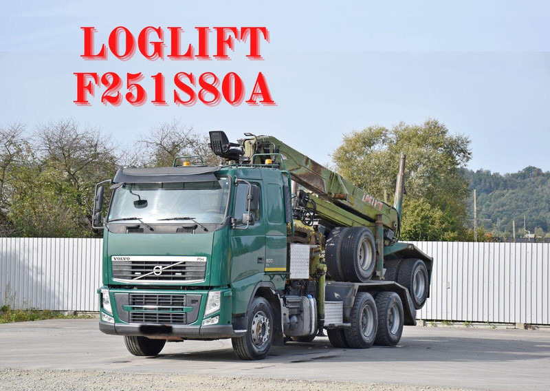 Volvo FH 500 * LOGLIFT F251 S80A + Anhänger /6x4 - Camión forestal, Camión grúa: foto 1 Volvo FH 500 * LOGLIFT F251 S80A + Anhänger /6x4 - Camión forestal, Camión grúa: foto 1