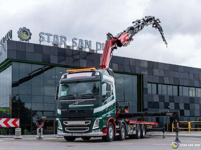Volvo FH 510 8x4 FASSI F820 RA2.26 Fly Jib Crane Kran - Camión caja abierta, Camión grúa: foto 2 Volvo FH 510 8x4 FASSI F820 RA2.26 Fly Jib Crane Kran - Camión caja abierta, Camión grúa: foto 2