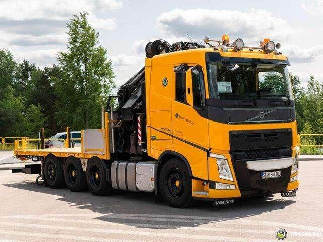 Camión caja abierta, Camión grúa Volvo FH 540 8x4 HMF 6020 Fly Jib Winch: foto 9