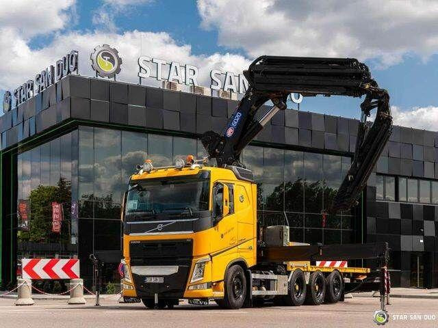 Camión caja abierta, Camión grúa Volvo FH 540 8x4 HMF 6020 Fly Jib Winch: foto 5