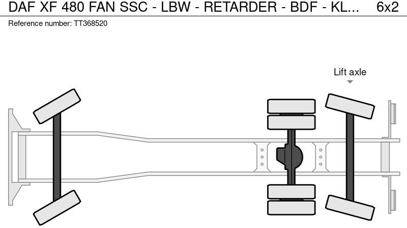 Camión portacontenedore/ Intercambiable DAF XF 480 FAN SSC - LBW - RETARDER - BDF - KLIMA - GERMAN TRUCK - TOP!: foto 16