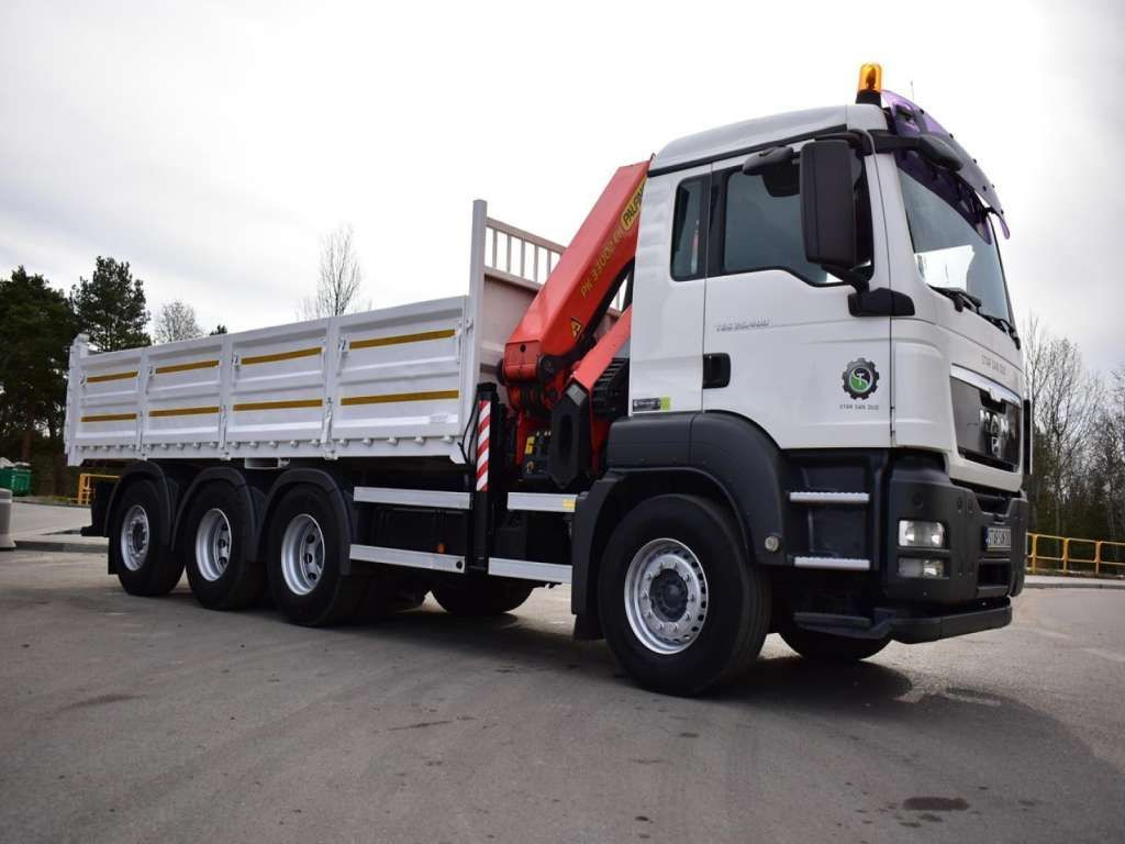 MAN TGS 35.400 8X4 PALFINGER PK 33002 CRANE KIPPER - Camión volquete: foto 3 MAN TGS 35.400 8X4 PALFINGER PK 33002 CRANE KIPPER - Camión volquete: foto 3