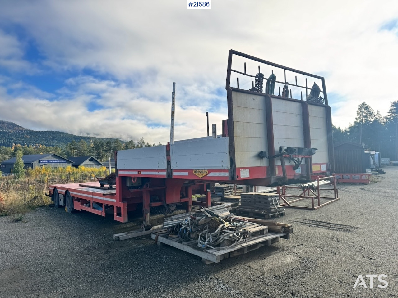 Broshuis Kransemi - Semirremolque plataforma/ Caja abierta: foto 1 Broshuis Kransemi - Semirremolque plataforma/ Caja abierta: foto 1