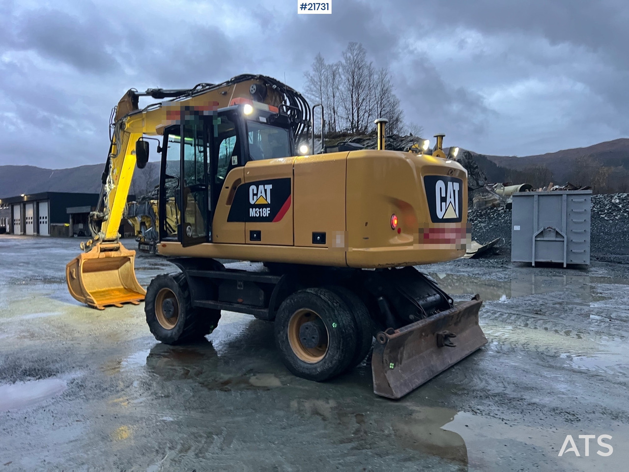 Excavadora de ruedas CAT M318F Hjulmaskin m/ oilquick og tannskuffe: foto 18