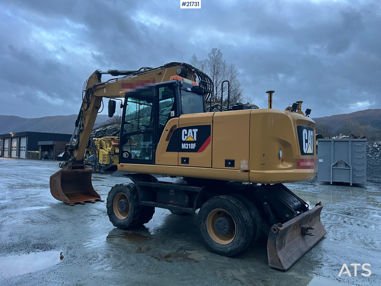 Excavadora de ruedas CAT M318F Hjulmaskin m/ oilquick og tannskuffe: foto 10