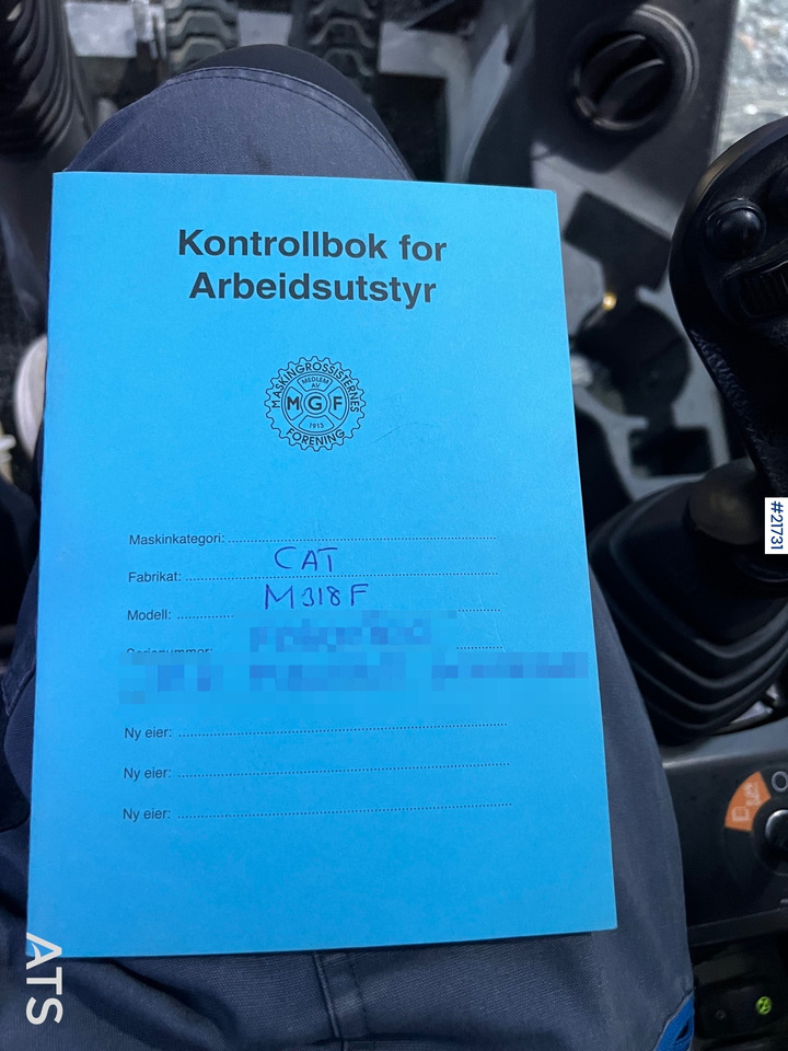 Excavadora de ruedas CAT M318F Hjulmaskin m/ oilquick og tannskuffe: foto 44