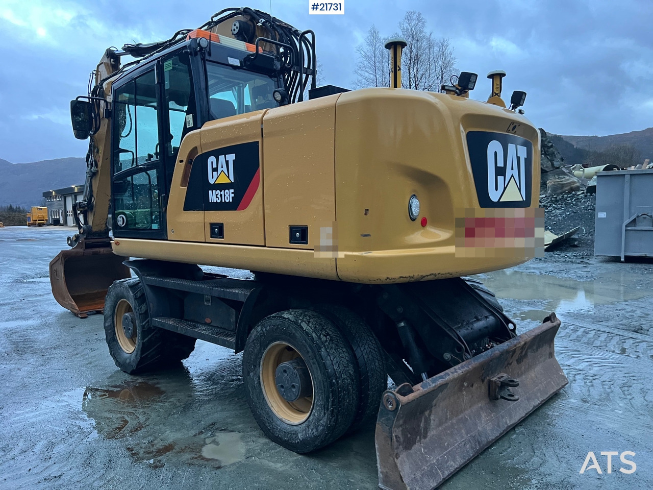 Excavadora de ruedas CAT M318F Hjulmaskin m/ oilquick og tannskuffe: foto 11