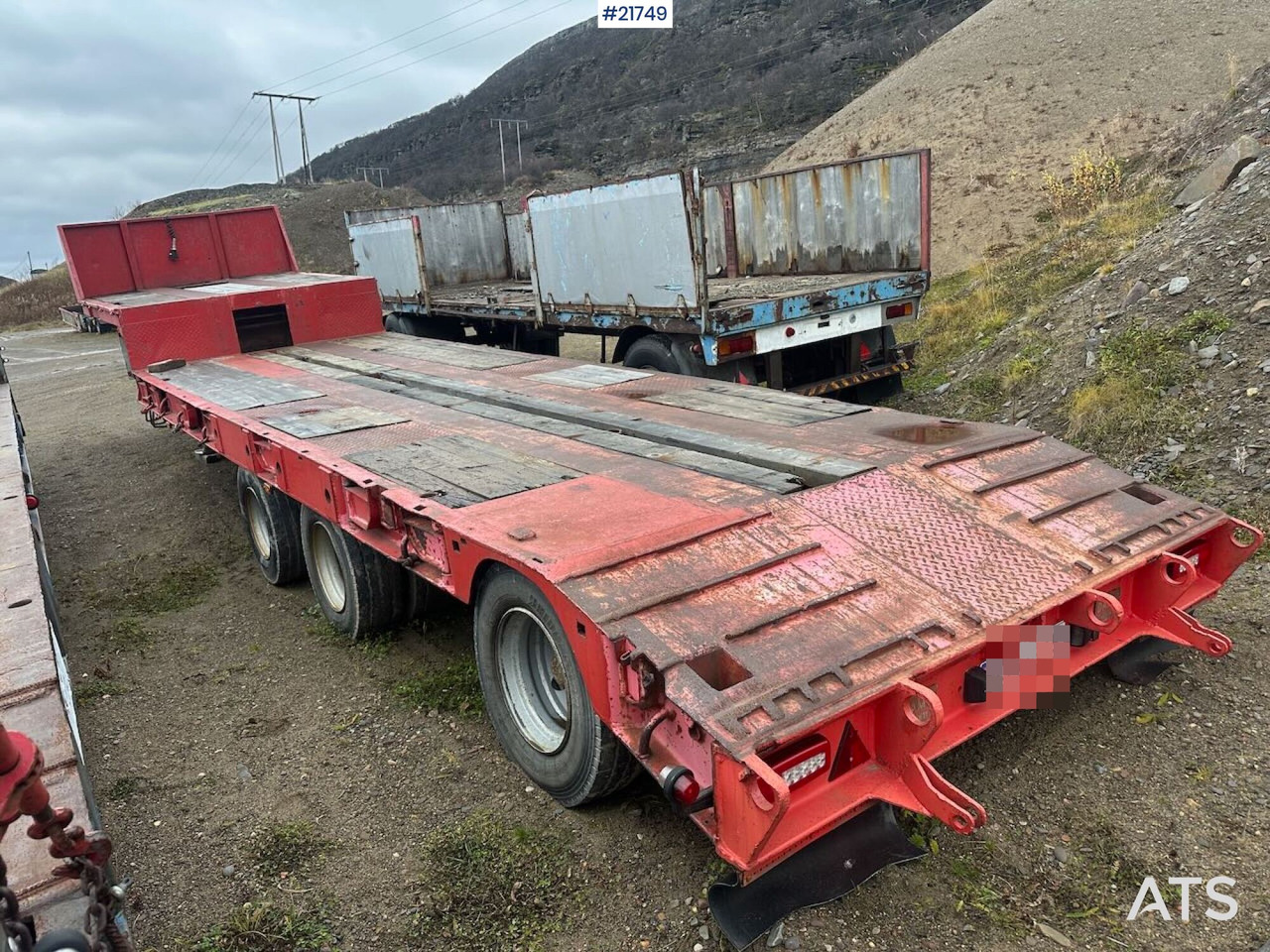 Damm 3SD335 3 akslet maskintralle - Semirremolque góndola rebajadas: foto 5 Damm 3SD335 3 akslet maskintralle - Semirremolque góndola rebajadas: foto 5