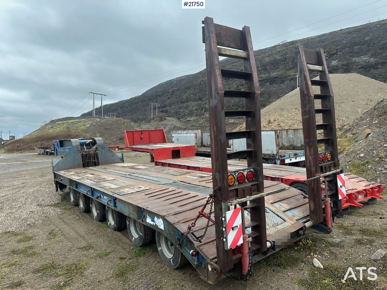 Damm 6-SD-355 6 akslet maskintralle - Semirremolque góndola rebajadas: foto 1 Damm 6-SD-355 6 akslet maskintralle - Semirremolque góndola rebajadas: foto 1