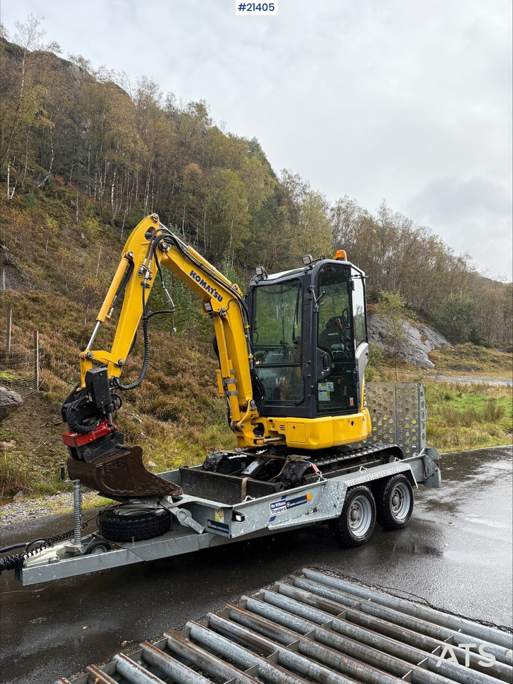 Komatsu PC24 MR-5 gravemaskin m/ pusseskuffe, rototilt, smalskuffe, graveskuffe og klype - Miniexcavadora: foto 3 Komatsu PC24 MR-5 gravemaskin m/ pusseskuffe, rototilt, smalskuffe, graveskuffe og klype - Miniexcavadora: foto 3
