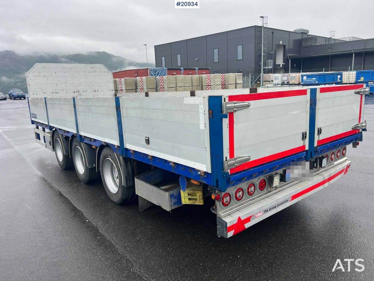 Remolque plataforma/ Caja abierta Konar 3 akslet plankjerre: foto 9