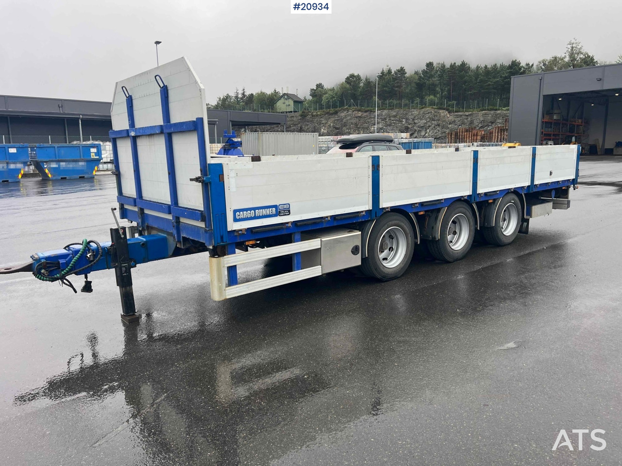 Remolque plataforma/ Caja abierta Konar 3 akslet plankjerre: foto 11