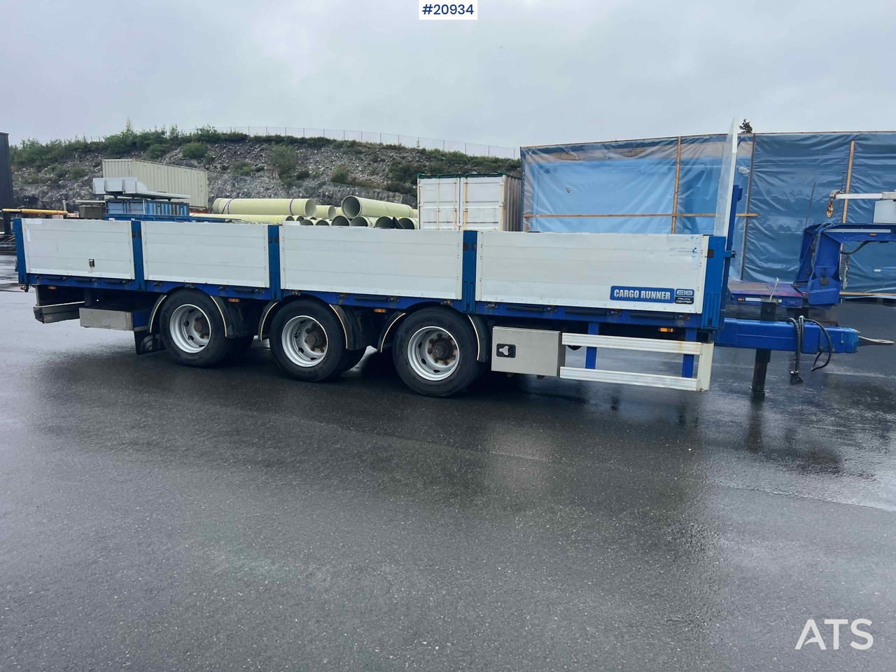 Remolque plataforma/ Caja abierta Konar 3 akslet plankjerre: foto 21