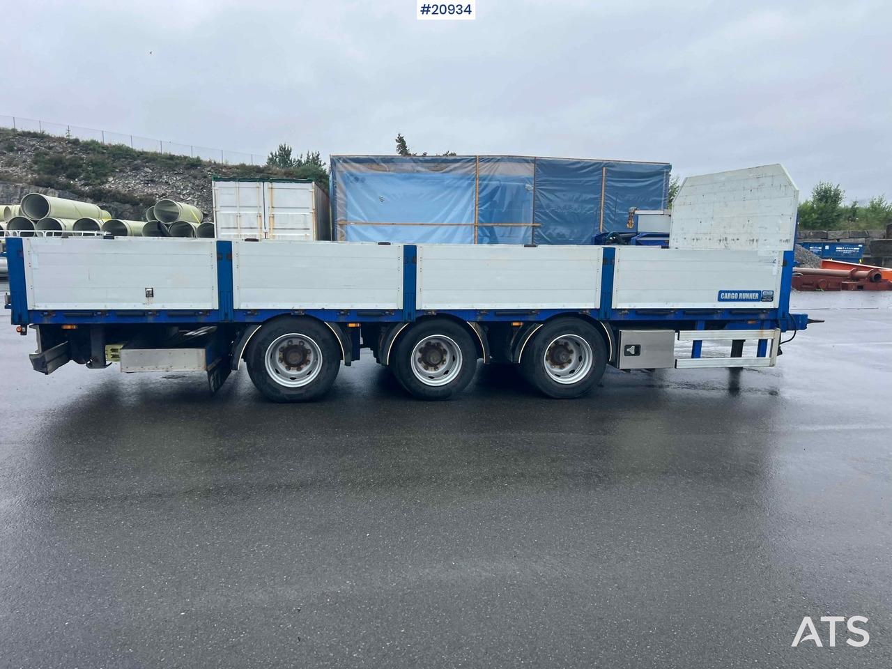 Remolque plataforma/ Caja abierta Konar 3 akslet plankjerre: foto 24