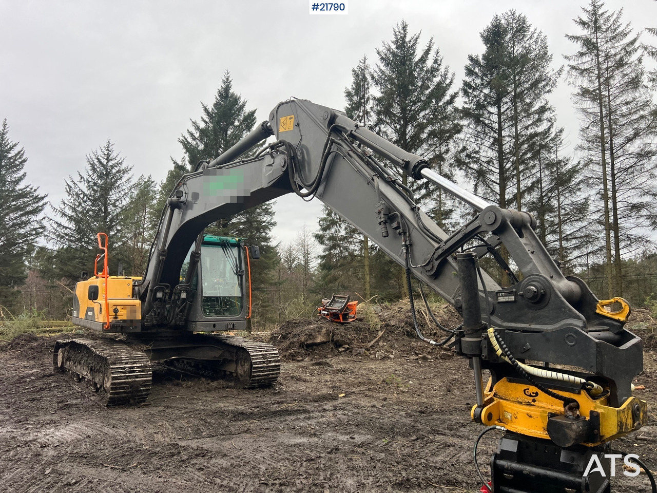 Volvo ec210cl gravemaskin m/ rototilt, pusseskuffe og tannskuffe - Excavadora: foto 5 Volvo ec210cl gravemaskin m/ rototilt, pusseskuffe og tannskuffe - Excavadora: foto 5
