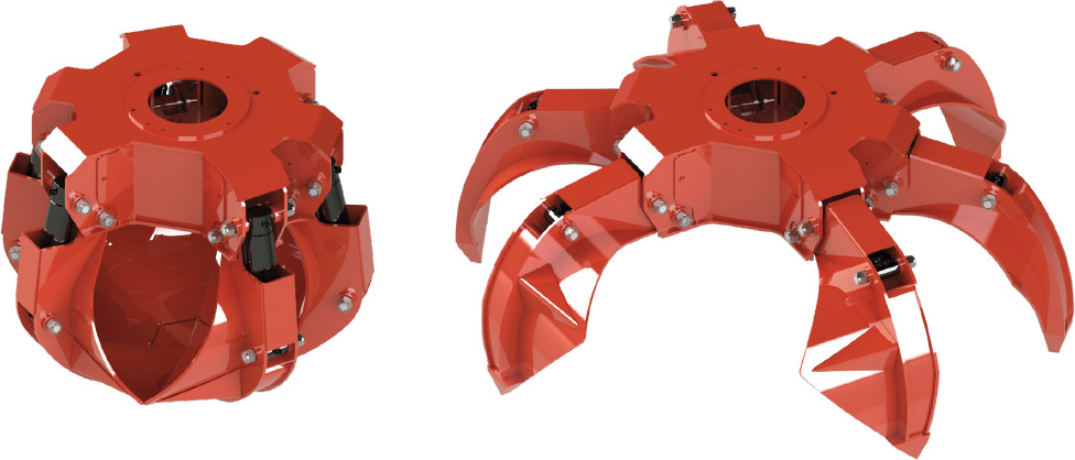 Polyp grab PLP 100/4 - Pinza de manipulación para Grúa para camión: foto 1 Polyp grab PLP 100/4 - Pinza de manipulación para Grúa para camión: foto 1