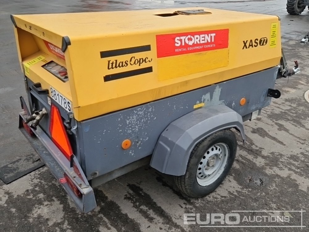 2011 Atlas Copco XAS77 PE - Compresor de aire: foto 3 2011 Atlas Copco XAS77 PE - Compresor de aire: foto 3