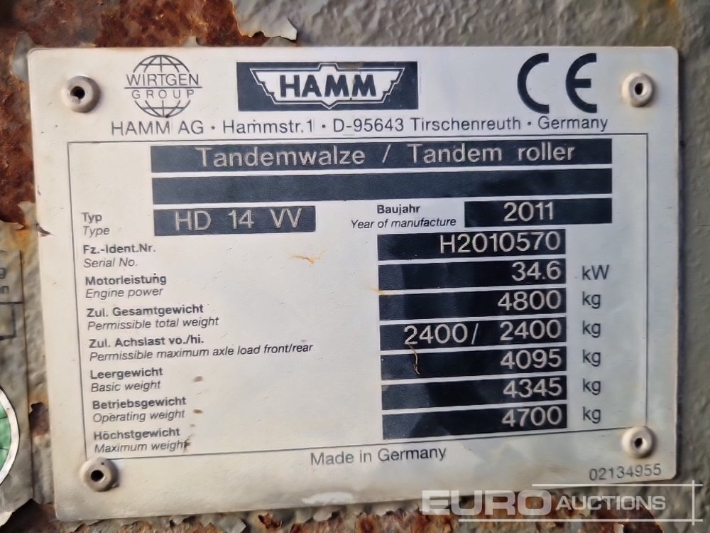 Rodillo 2011 Hamm HD14VV: foto 29