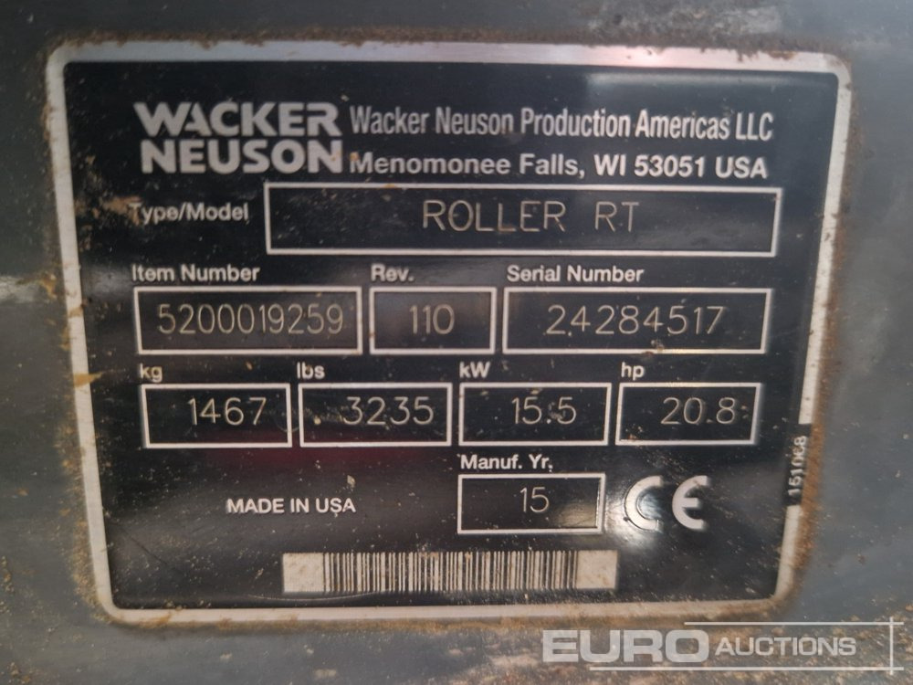 Construcción de carreteras 2015 Wacker Neuson RTSC3: foto 16
