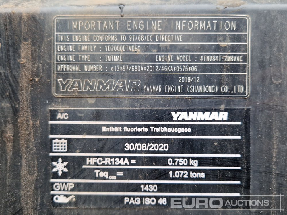 Miniexcavadora 2020 Yanmar SV60-6A: foto 18