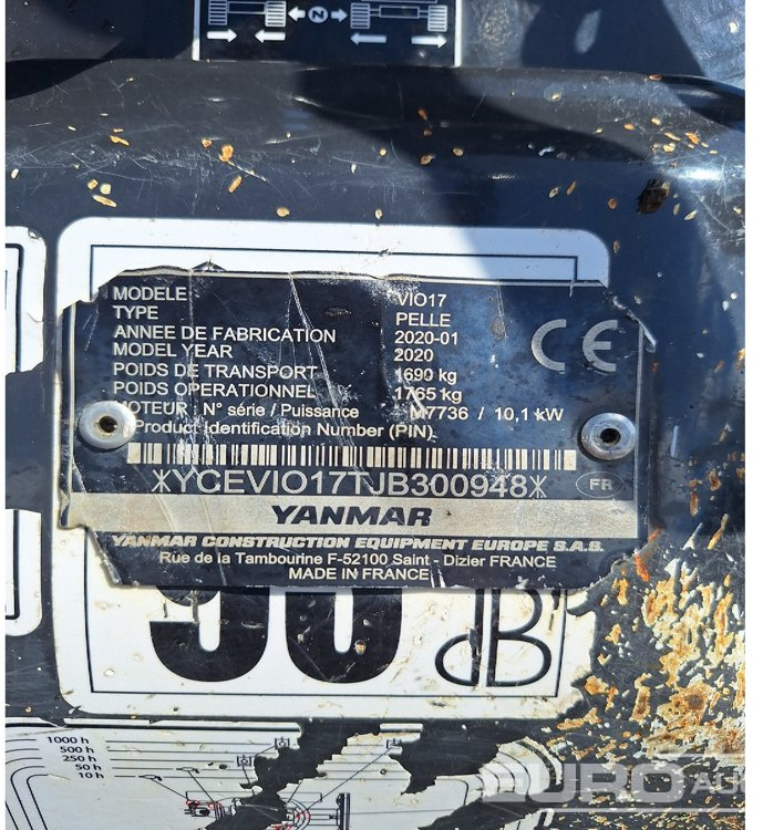 2020 Yanmar ViO17 - Miniexcavadora: foto 4 2020 Yanmar ViO17 - Miniexcavadora: foto 4