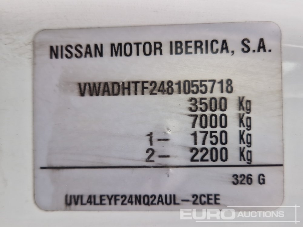 Furgoneta caja abierta Nissan Cabstar: foto 34